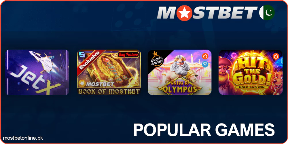 Popular games at Mostbet Casino