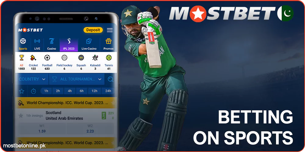 Betting on sports through the Mostbet mobile app