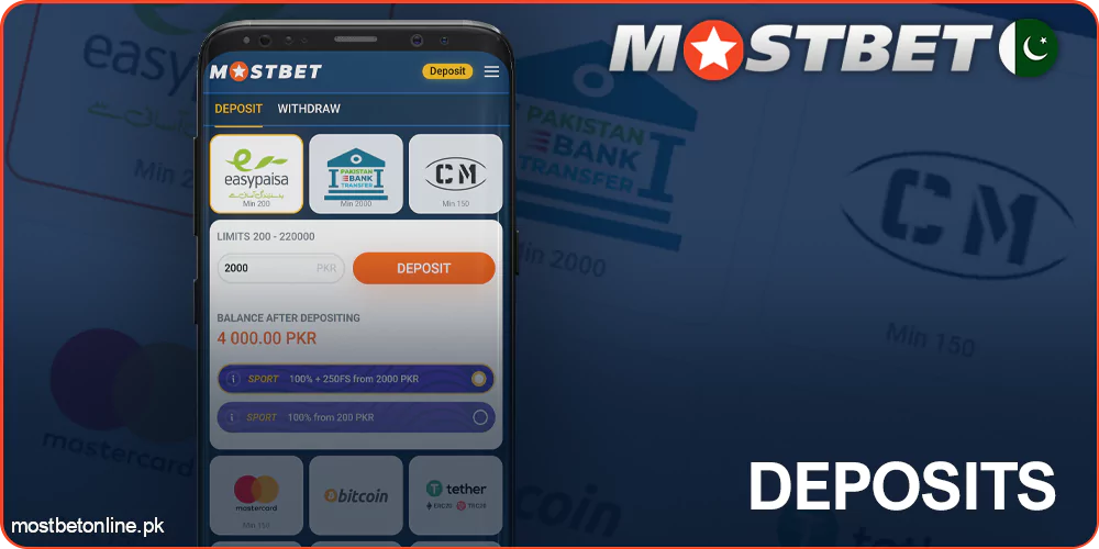 Mostbet App Payments