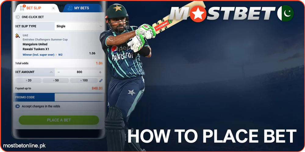 How to Place a Bet via Mostbet App