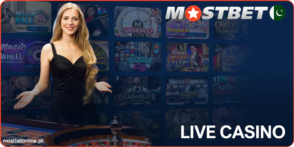 Mostbet PK Live casino