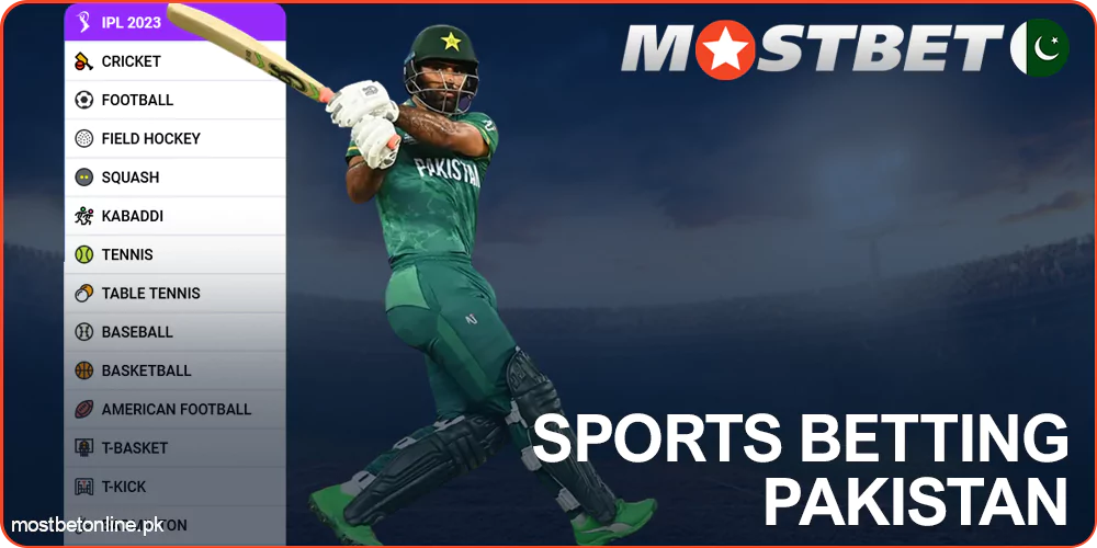 Betting on sports at Mostbet Pakistan