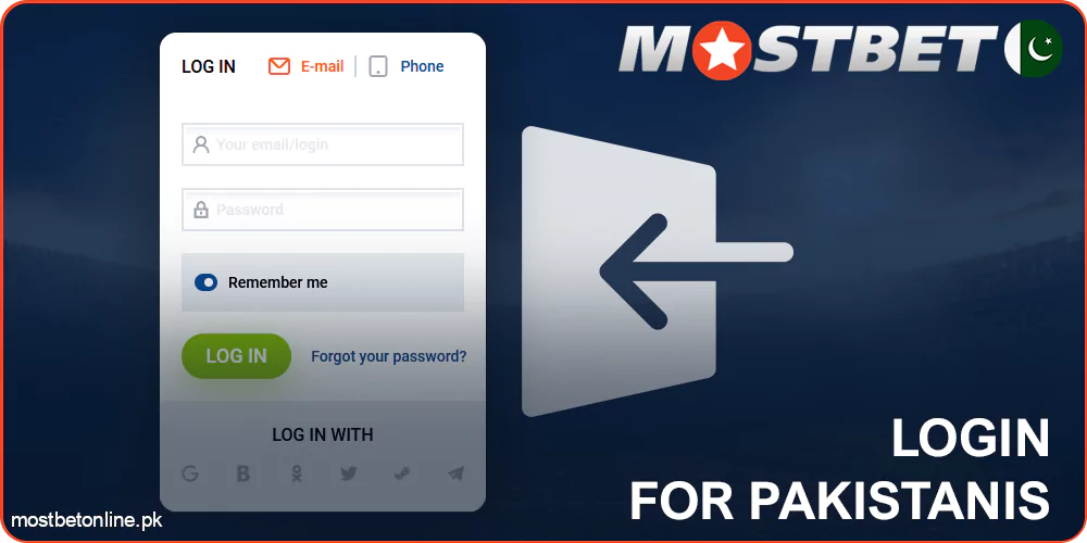Log in to Mostbet